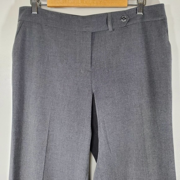 Calvin Klein Classic Fit Straight Leg Stretch Luxe Pants Charcoal Gray Size 12 - Picture 2 of 12